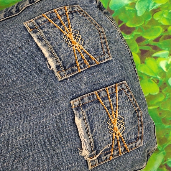 Meli-melo Blue Denim VintageTote Bag - Picture 3 of 9